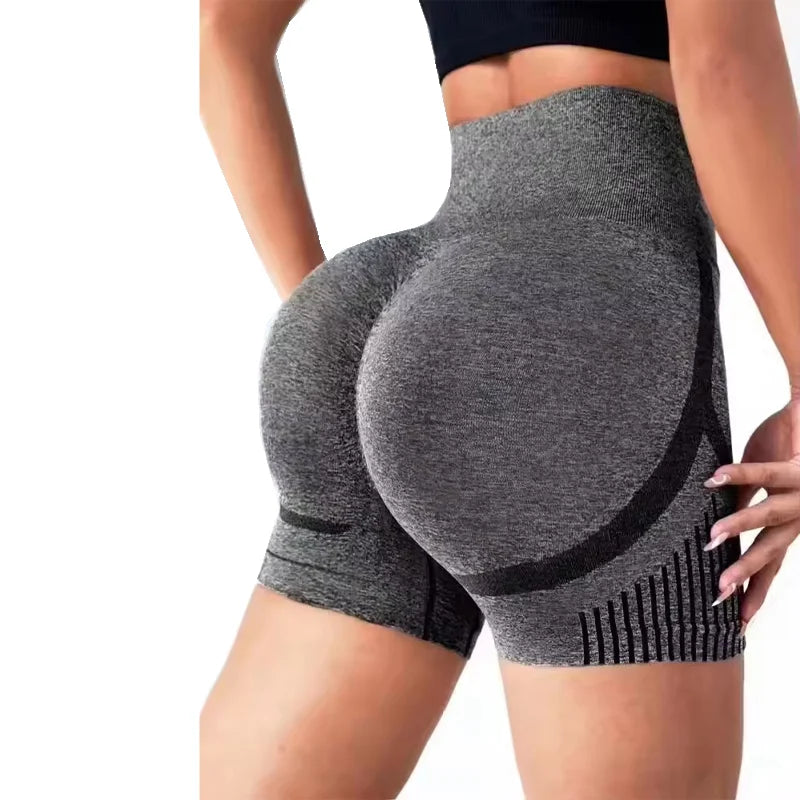 Yoga Shorts Damen / High Waist / Figurformende Damen Yoga Shorts – Push-up Fitness Shorts