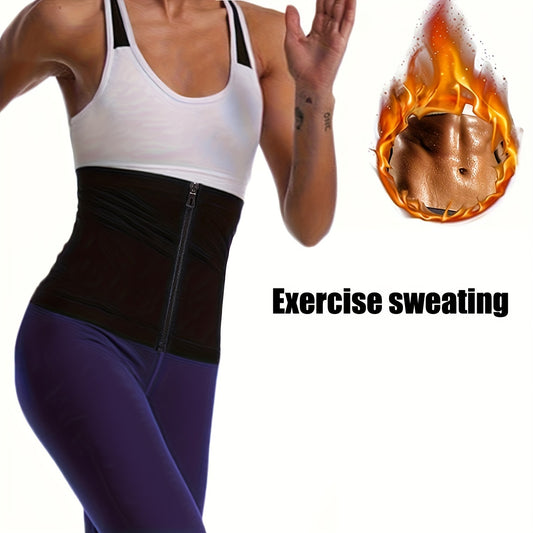🔥 Damen Figurformender Sauna-Gürtel – & Fitness-Taillengürtel – Elastischer Trainer mit Sauna-Effekt