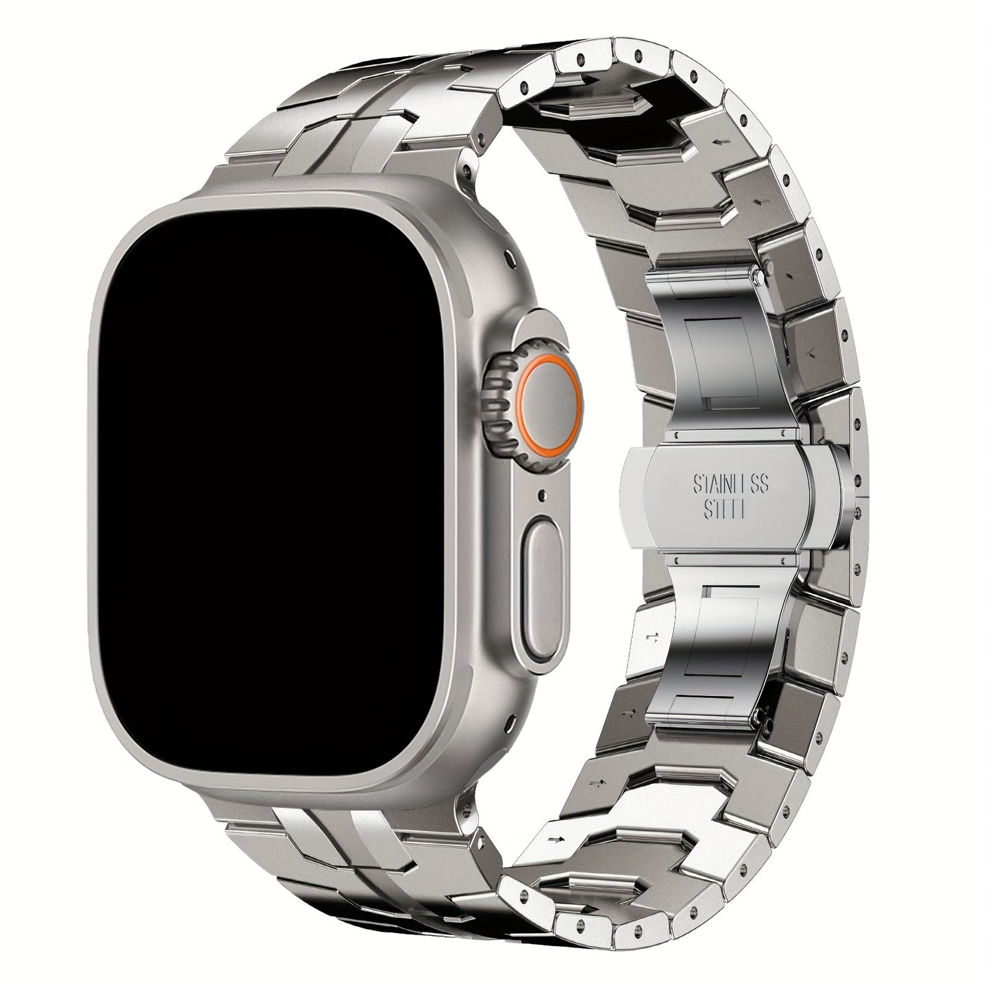 Edelstahl-Armband für Apple Watch 49mm 46mm 45mm 44mm 42mm 38mm 40mm 41mm – Metallarmbänder für Apple Watch, Ultra/Ultra 2/3 SE Serie 11/10/9/8/7/6/5/4/3/2/1, Damen & Herren Edelstahl Armband