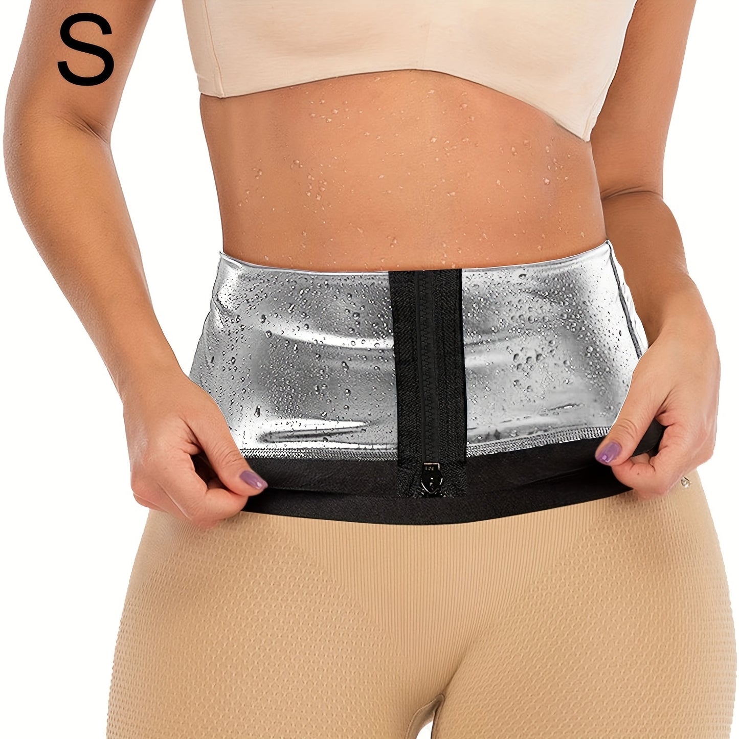 🔥 Damen Figurformender Sauna-Gürtel – & Fitness-Taillengürtel – Elastischer Trainer mit Sauna-Effekt