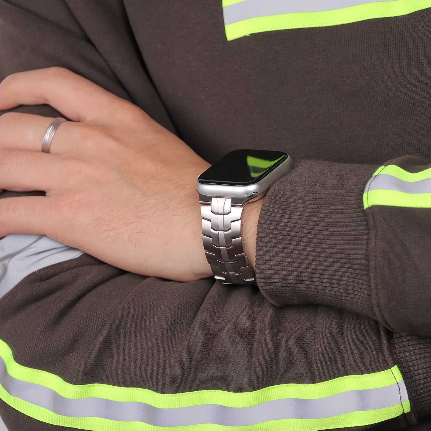 Edelstahl-Armband für Apple Watch 49mm 46mm 45mm 44mm 42mm 38mm 40mm 41mm – Metallarmbänder für Apple Watch, Ultra/Ultra 2/3 SE Serie 11/10/9/8/7/6/5/4/3/2/1, Damen & Herren Edelstahl Armband