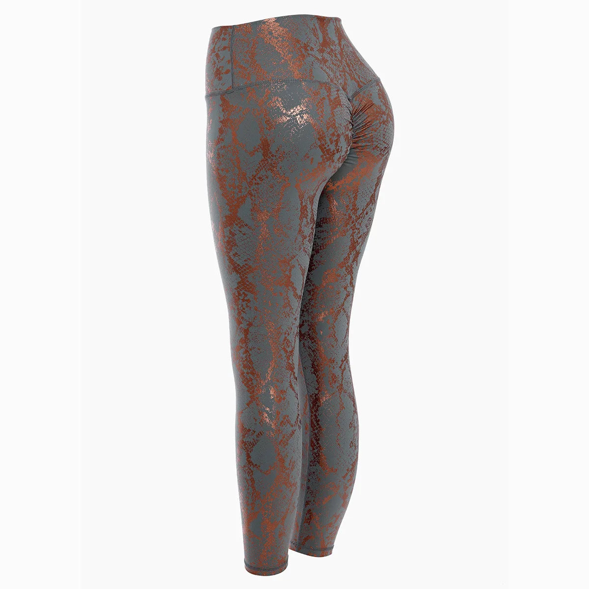 Sexy High Waist Leggings für Damen mit Schlangenprint | Elastische Fitness- & Yoga-Hose