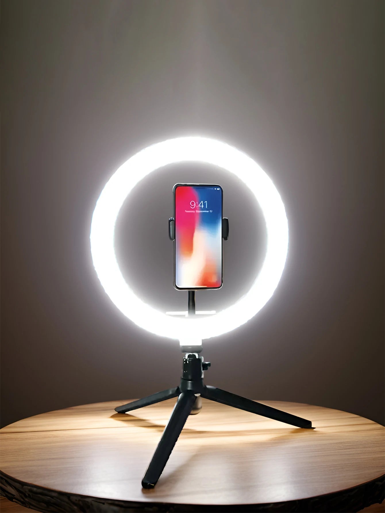 LED Ringlicht 26 cm mit Stativständer | Perfekt für Fotos, Videos, Livestreams & Make-up