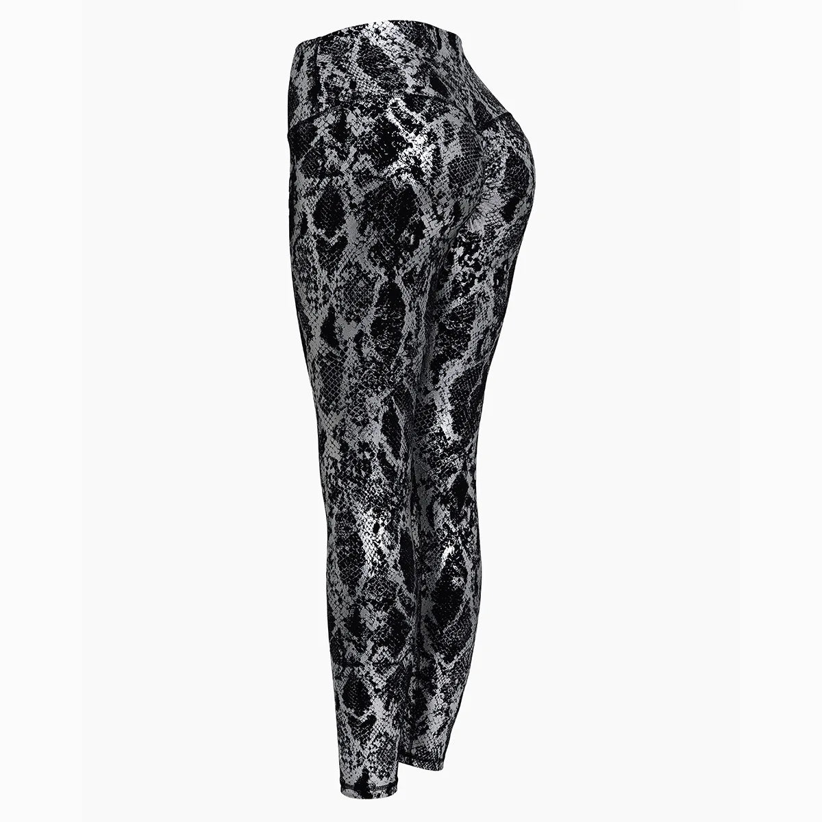 Sexy High Waist Leggings für Damen mit Schlangenprint | Elastische Fitness- & Yoga-Hose