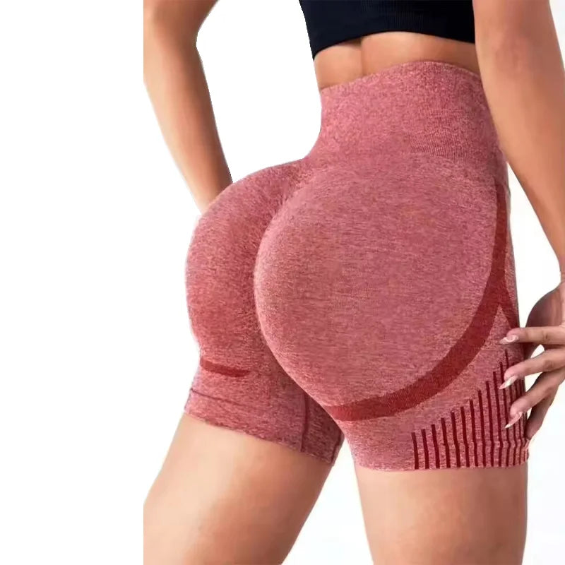 Yoga Shorts Damen / High Waist / Figurformende Damen Yoga Shorts –  Push-up Fitness Shorts