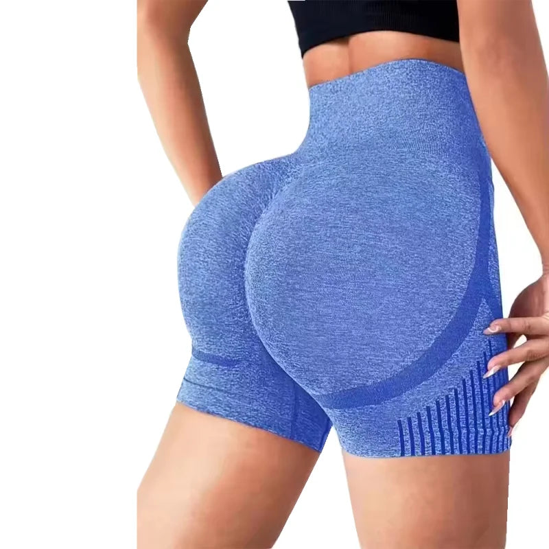 Yoga Shorts Damen / High Waist / Figurformende Damen Yoga Shorts –  Push-up Fitness Shorts