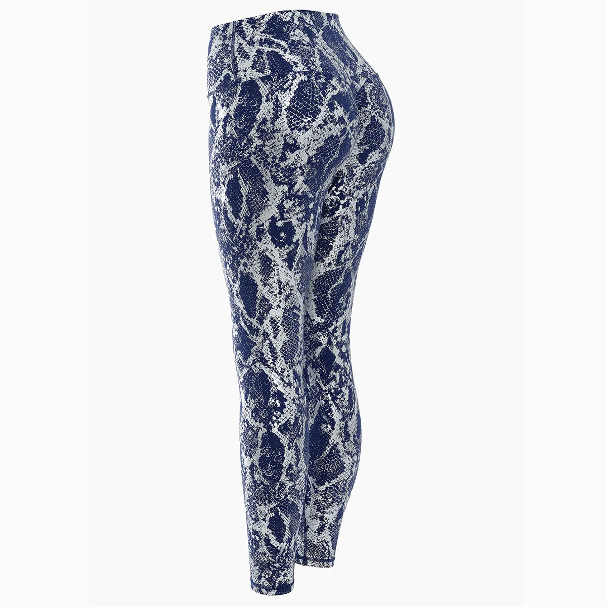 Sexy High Waist Leggings für Damen mit Schlangenprint | Elastische Fitness- & Yoga-Hose