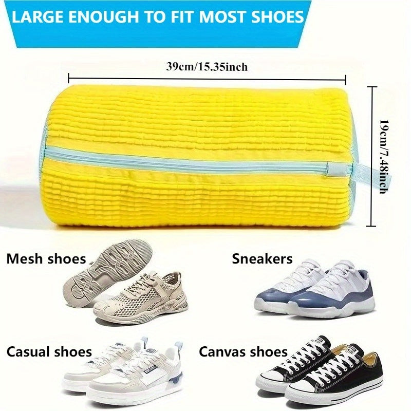 👟 Waschmaschinen-Schuhbeutel mit Reißverschluss – Gepolsterter Waschbeutel für Sneaker & Alltagsschuhe