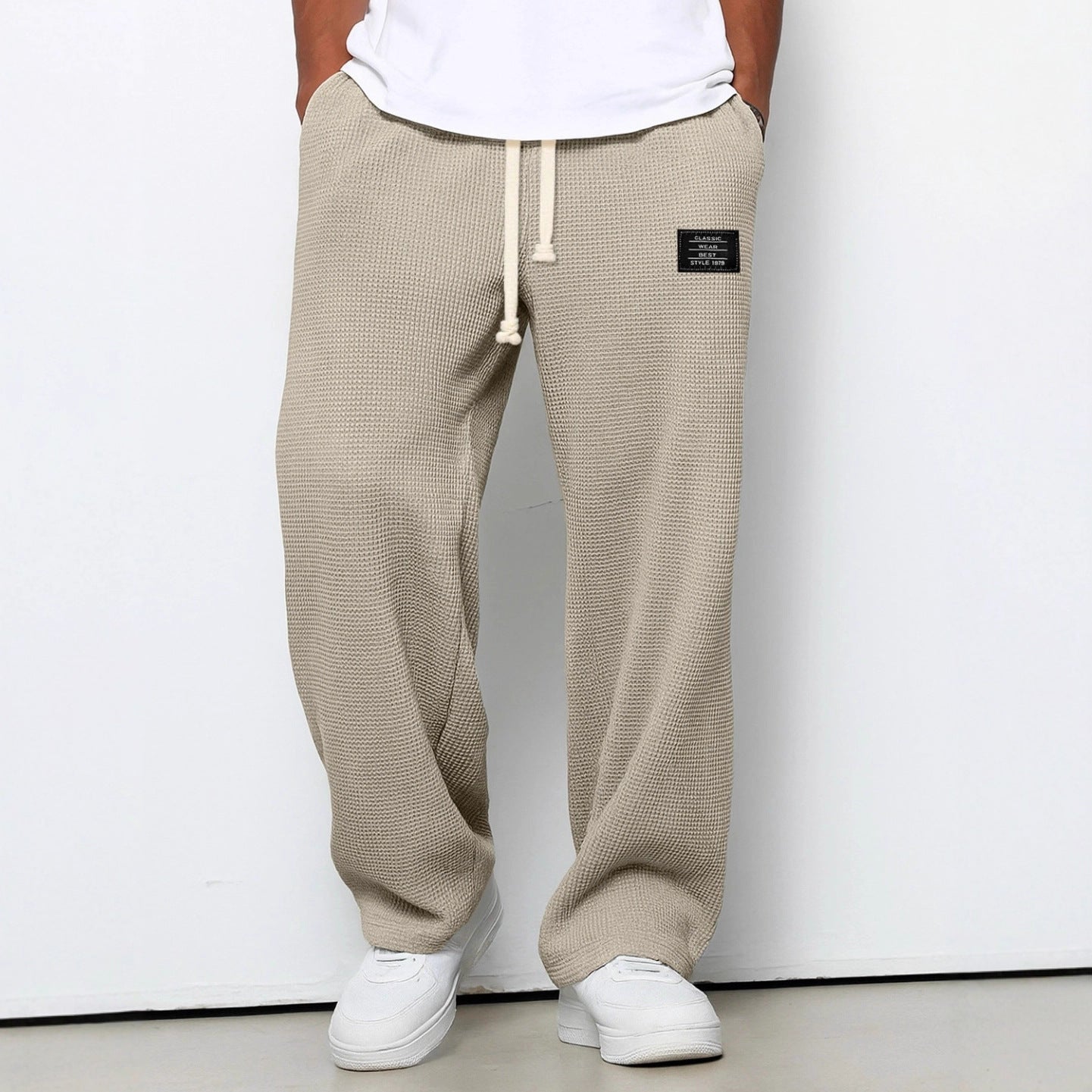 Lässige Herren Freizeit- und Sporthose mit Kordelzug & Taschen
