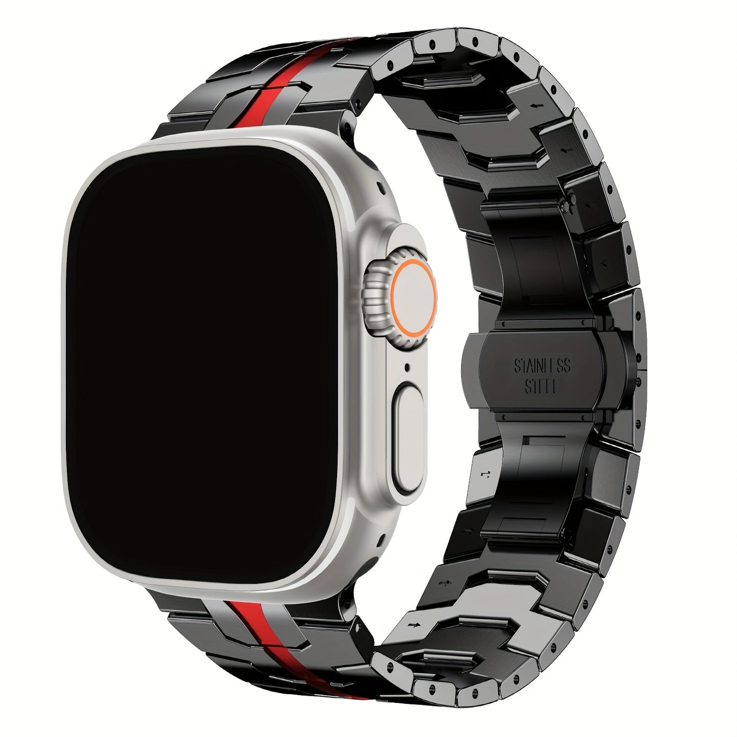 Edelstahl-Armband für Apple Watch 49mm 46mm 45mm 44mm 42mm 38mm 40mm 41mm – Metallarmbänder für Apple Watch, Ultra/Ultra 2/3 SE Serie 11/10/9/8/7/6/5/4/3/2/1, Damen & Herren Edelstahl Armband