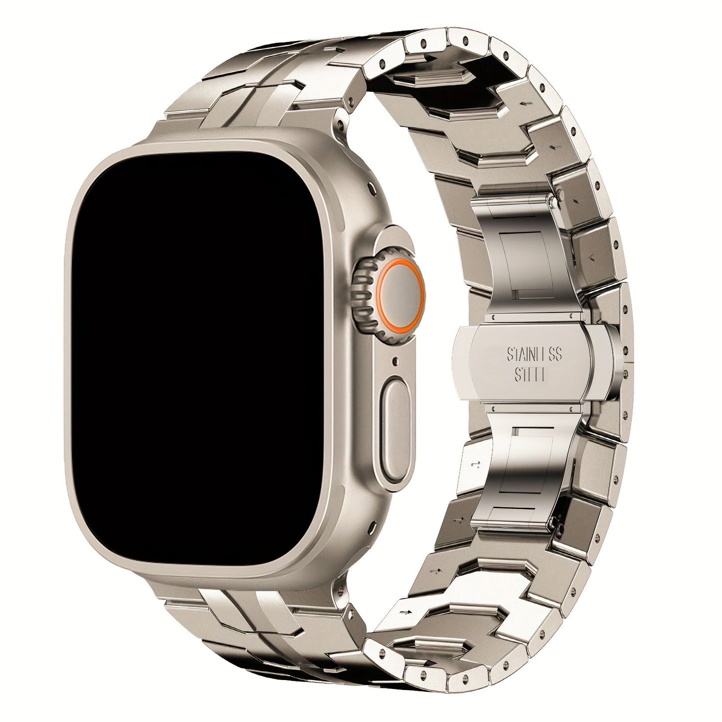 Edelstahl-Armband für Apple Watch 49mm 46mm 45mm 44mm 42mm 38mm 40mm 41mm – Metallarmbänder für Apple Watch, Ultra/Ultra 2/3 SE Serie 11/10/9/8/7/6/5/4/3/2/1, Damen & Herren Edelstahl Armband